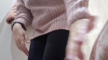 Shy stinky farts in the clothing store