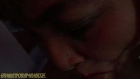 Asian Granny Sucks Rims and gets Fucked