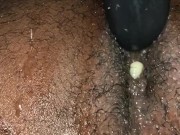 Pushing out cream