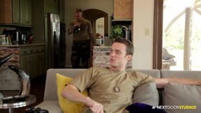 NextDoorBuddies Str8 Military Hairy Man Drills Homo Pal