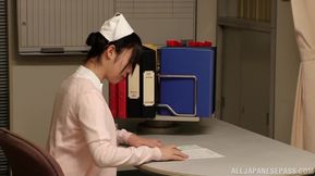 Teen 18+ Nurse Tsubami Takes Hot Cum Load in Mouth - Busty Blowjob