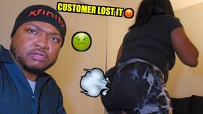 Fart Sniffing Technician Meets Gassy Customer