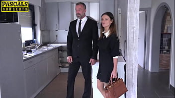 Real Estate Agent Pascal takes client's cock in his ass
