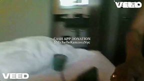 Black Brazilian stud pounds hot milf stripper in Las Vegas motel