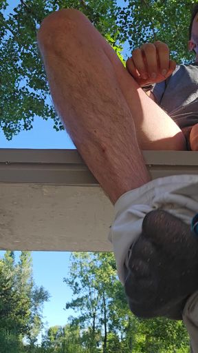Cumshot at the public park