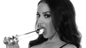 ”Luscious Sheena Ryder deepthroats & rides meat in her lingerie”