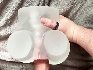 *ASMR GROANING* Trying out my fresh toy with a giant creampie