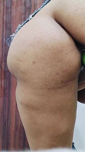 College Girl Nisha the Stepdaughter Wet Pussy Fucking with Cucumber