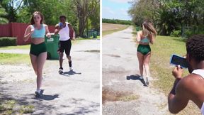 Sexy - Harley Jade Goes For A Jog & Someone Follows Her