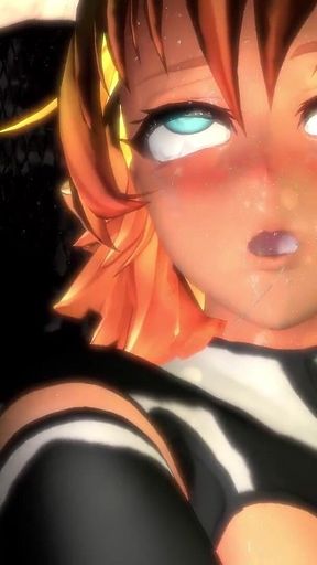 Anime Cow Girl Pounded Hard Against the Cage