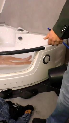 Stunning moment from &quot;Geiles Teen im Badezimmer gefickt&quot;