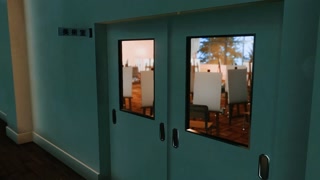 skyrim Married female teacher and school guard in the art classroom