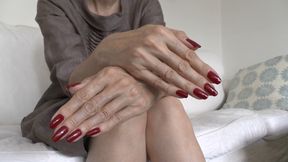 Beautiful Red Fingernails Showcase and Masturbation Inside Your Pants, Part 1 - Lady Victoria Valente