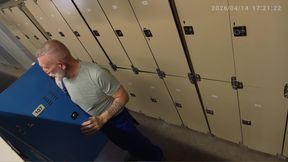 Stepdaddy Caught Fucking a Jock in the Locker Room