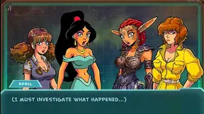 Nude Redhead Lara Croft Meets Funny Machine in Akabur's Hentai Anime Adventure