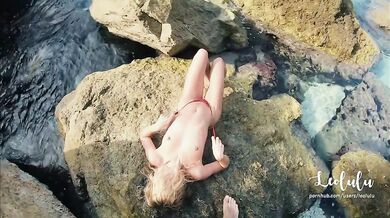Sex on a Public Beach in Greece with Cum in Mouth! Amateur Couple LeoLulu
