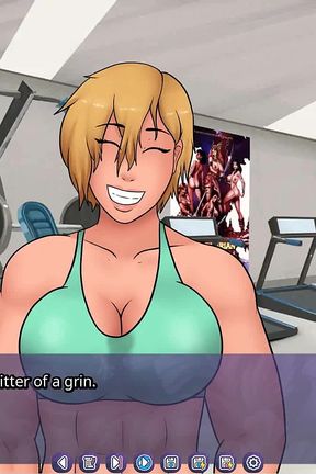 Futadomworld: Man Surrounded with Big Strong Muscular Futas in the Gym - Episode 4
