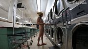 I Locked my Clothes in the Dryer at a Public Laundromat | ENF Public Masturbation and SQUIRT