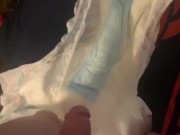 Naughty diaper peeing