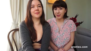 Ersties - Brunette Babe Leah Makes Kriss Moan With Pleasure
