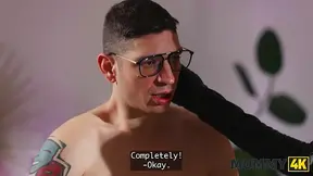 Latex Mommy teaches son how to fuck in a kinky, dominating way