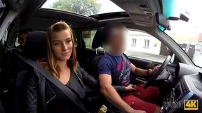 HUNT4K Hottie has crazy sex for money in the strangers car