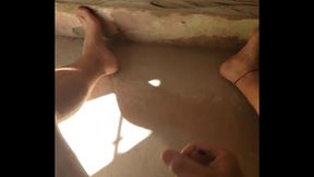 Hairy Dude Masturbates in Slow-Motion Cum Fest