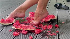 juicy watermelon crush under my feet