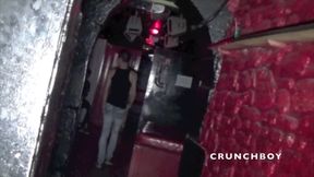 Twink fucking a straight young dude in backroom