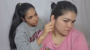 Ear stretching and play (Custom video)