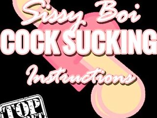 AUDIO ONLY - Sissy boi wang sucking instructions