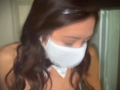 Hot amateur Asian GF toys sucks and fucks