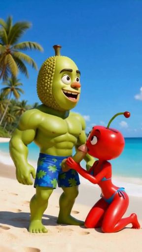 Episode 4 - Cute Pineapple Girl and Sweet Avocado Man Sharing Gentle Tropical Moments AI Hentai   Clip 1