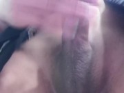 trans anairb pee and masturbate then cum in the toilet