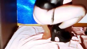 Huge Dildo in the Big Ass of the Transvestite 2