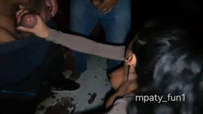 Gangbang In An Adult Movie With A Very Slutty Wife