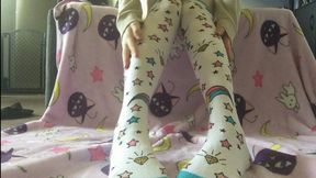 Foot Sniffer Knee High Sock Worship Love