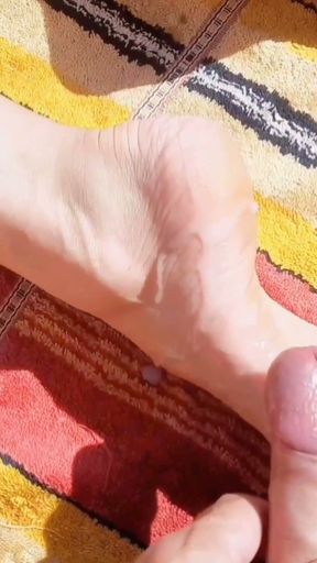 Selena's close up naked outdoor posing   Clip 1