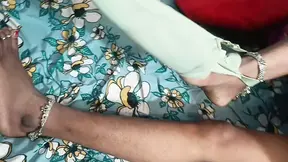 Desi village girlfriend gives sloppy blowjob to boyfriend with black dick