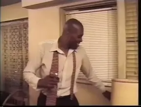 Huge black penis devoured by a hairy black pussy in an intense session of