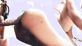 Faux-cock rail inflames crazy standing shove