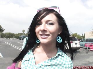 Cutie eighteen gets her 1st ebony ramrod