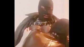 Black Leather Dad Dominates White Sub in Whipping &amp_ Titplay Scenes