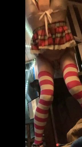 tiny caged sissy