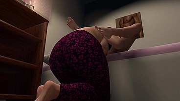 Thicc Lesbian eating Pussy in her friend's house