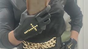 Crossdresser in latex