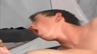 Mark zebro enjoys receiving balls juice squirts in his mouth