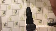 stretching my asshole with my big dildo