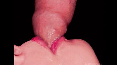 Her Slippery Slut Mouth Takes Every Last Drop Right In Front Of The Camera