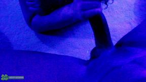 Lucky Gurl Kween Bunny B - Hardcore Fucking a BBC in Neon Lights